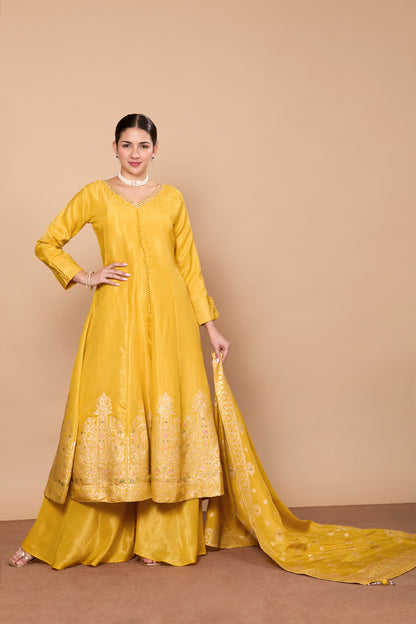 Falguni Flair Palazzo Suit - Roop Darshan