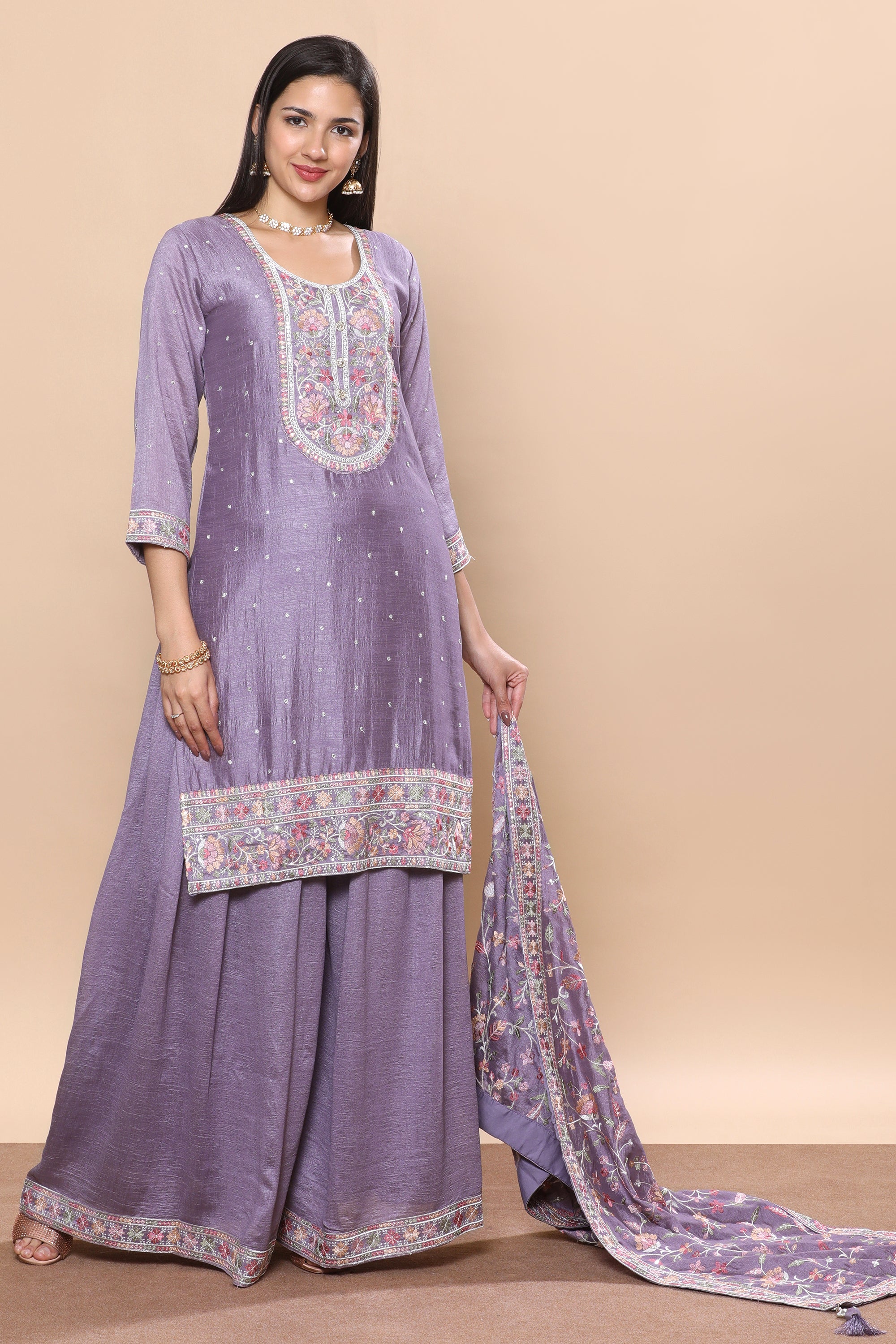 Deepali Palazzo Suit - Roop Darshan