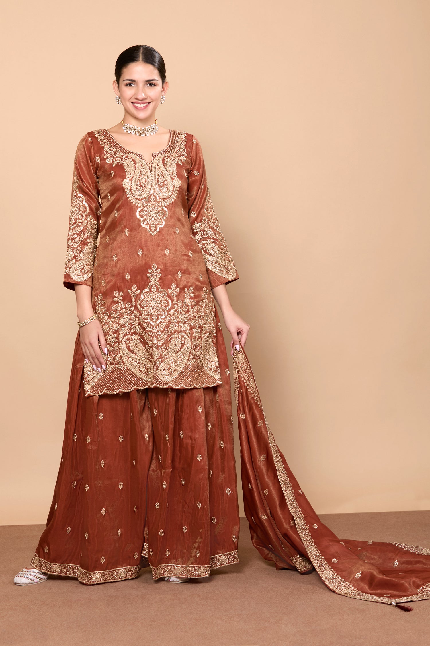 Aditi Palazzo Suit - Roop Darshan