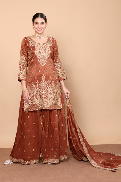 Aditi Palazzo Suit - Roop Darshan
