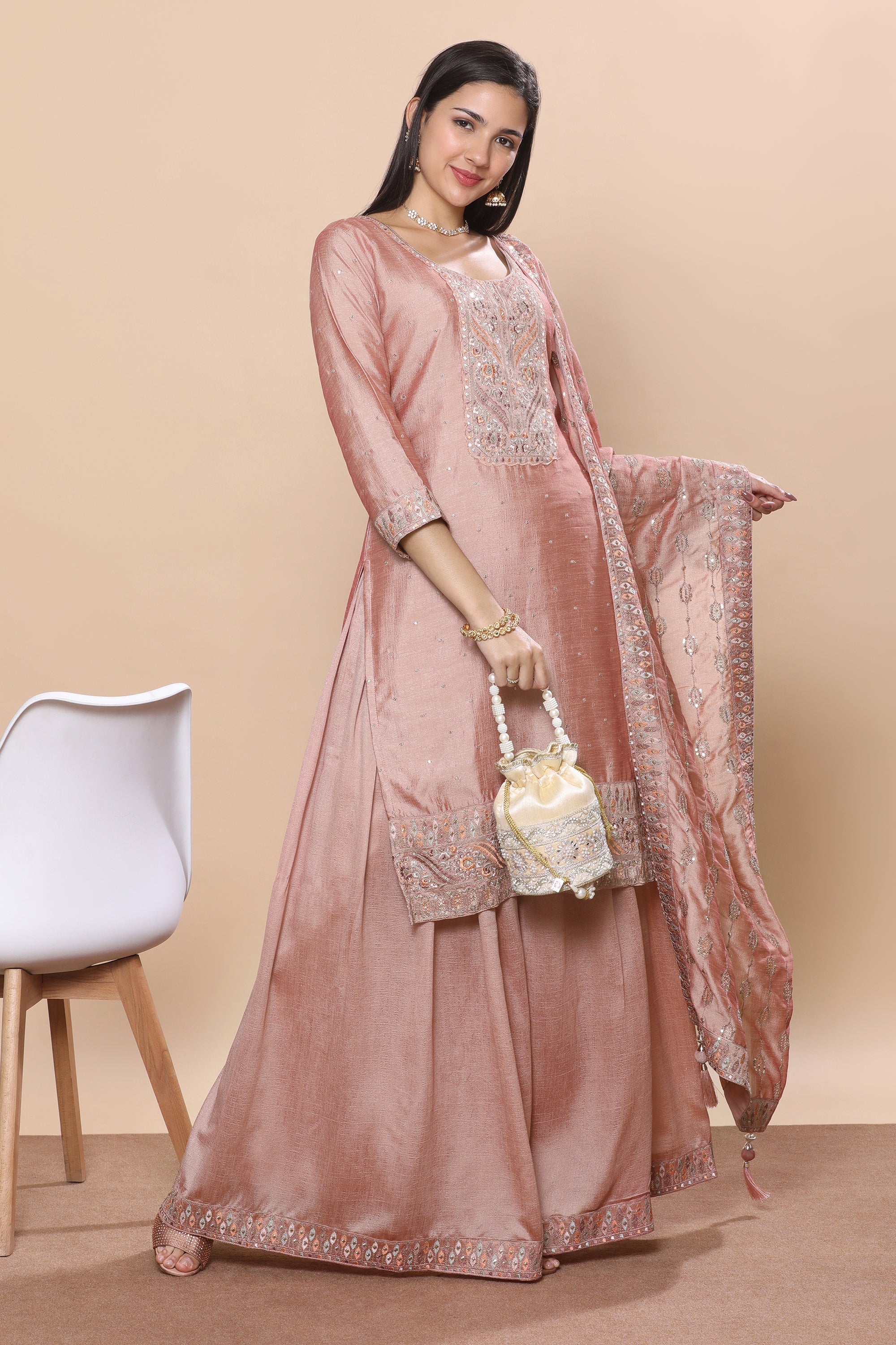 Bindiya Palazzo Suit - Roop Darshan