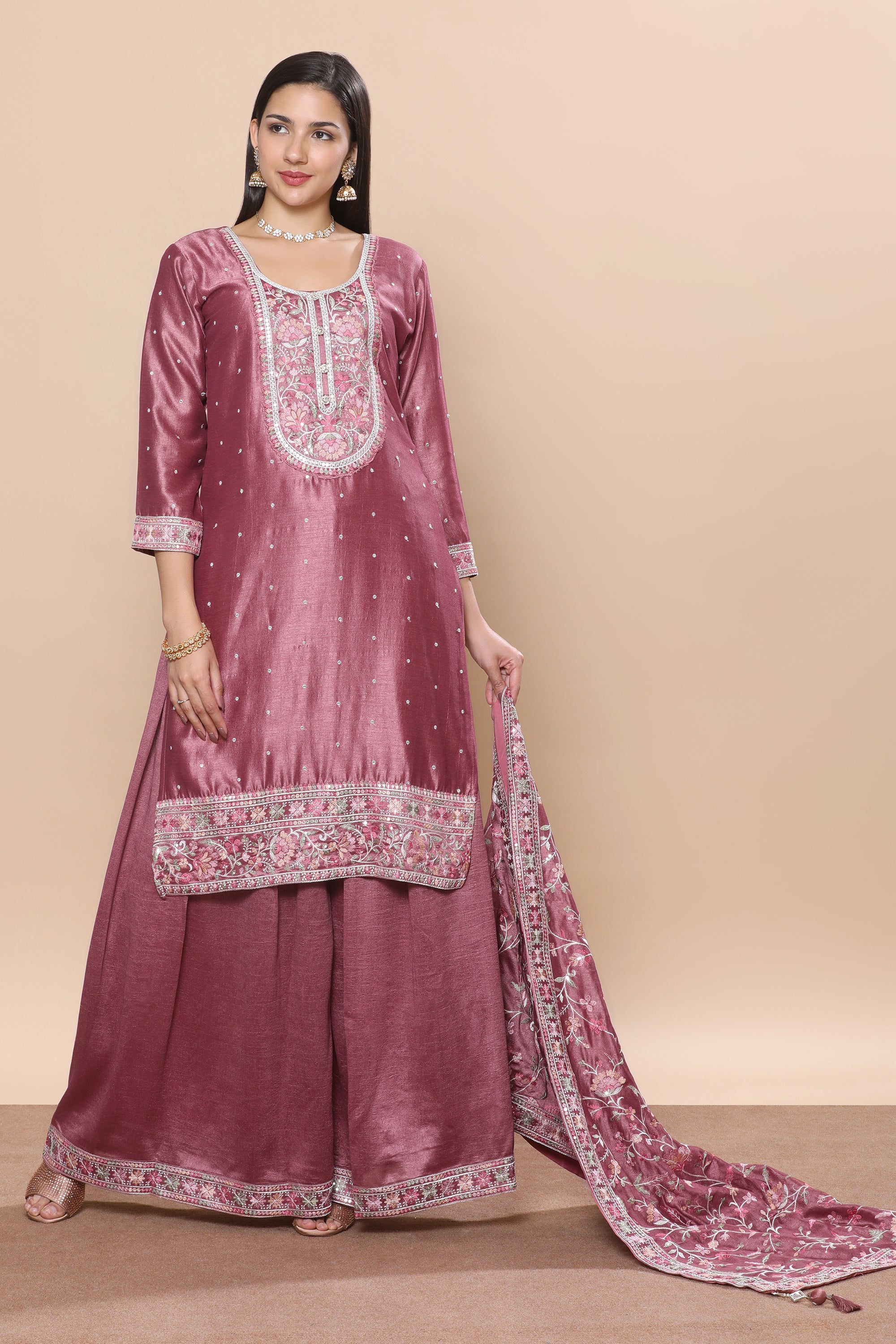 Deepali Palazzo Suit - Roop Darshan