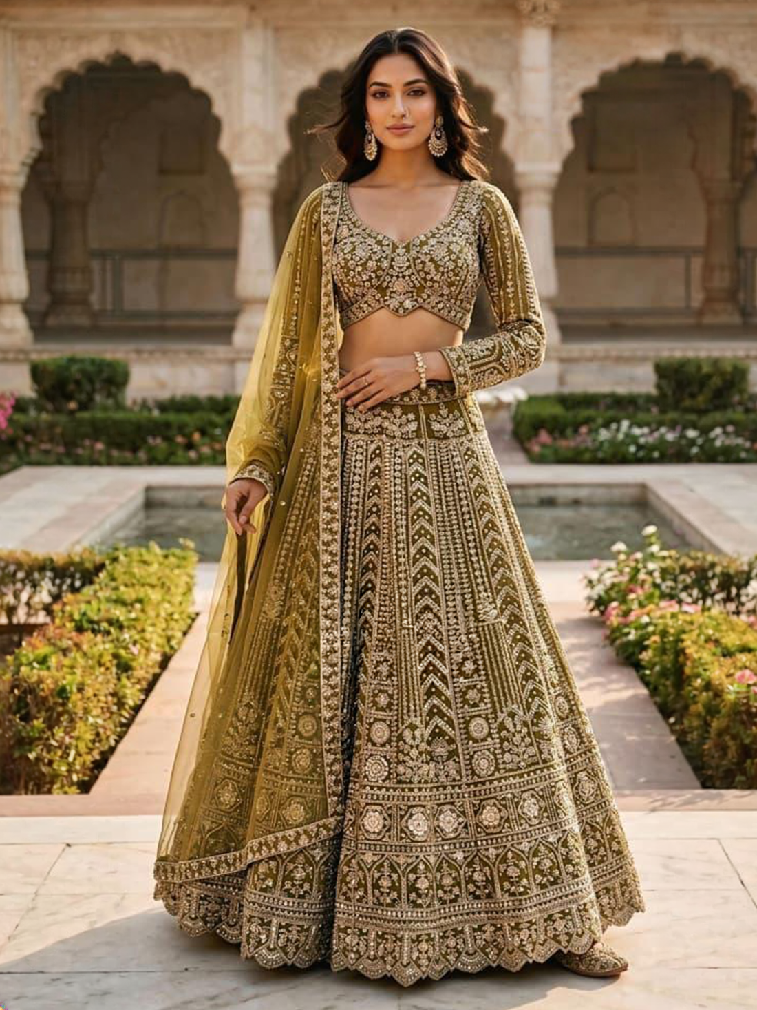 Hina Net Choli Lehenga