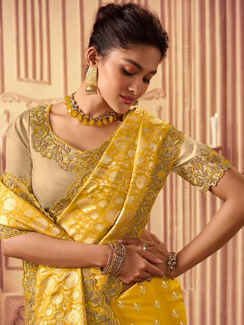 Rasika Embroidered Saree - Roop Darshan