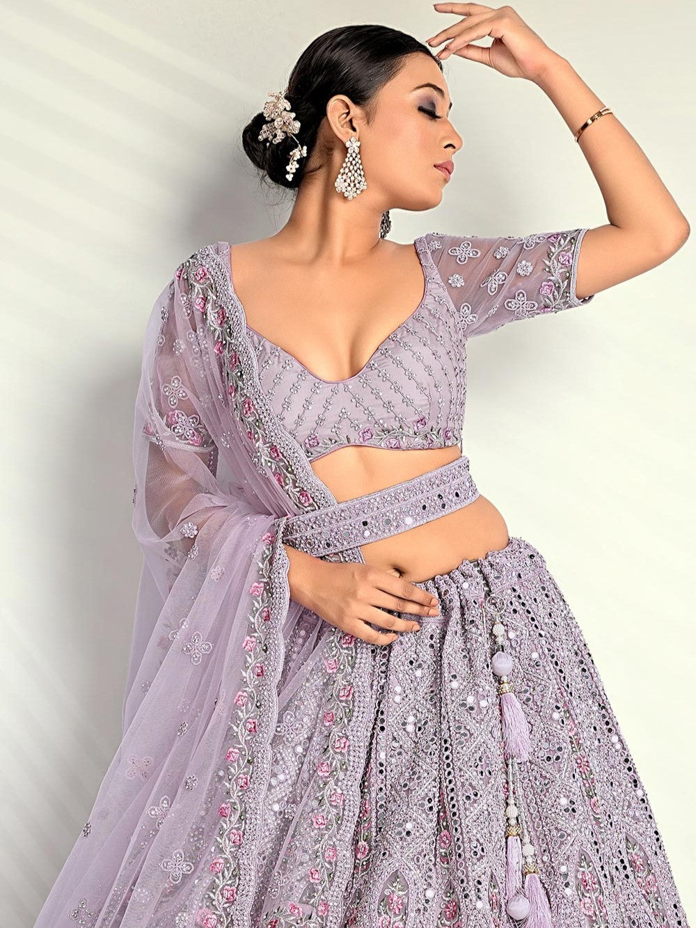 Princess Unstitched Lehenga Choli - Roop Darshan