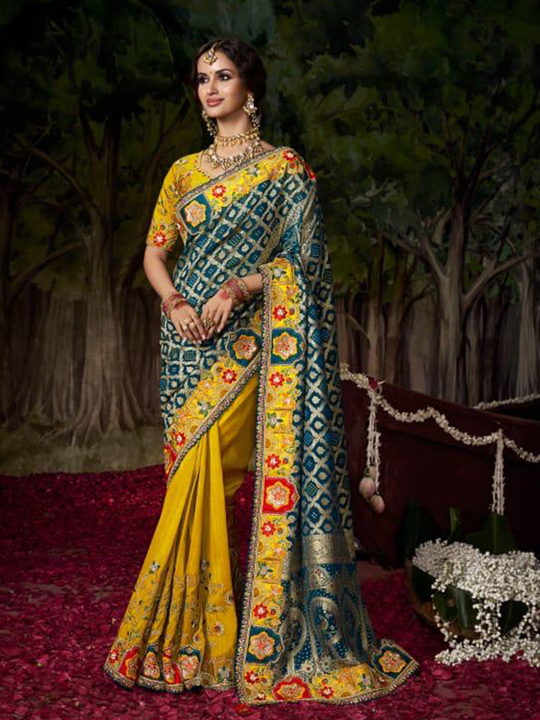 Dhyana Silk Zari Saree