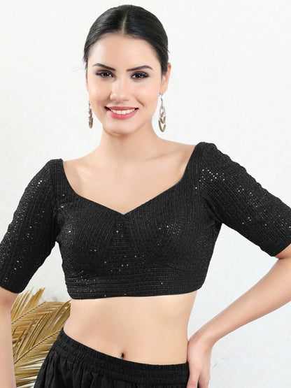Sequence Embroidered Work Blouse - Roop Darshan
