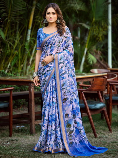 Aarna Georgette Printed Saree