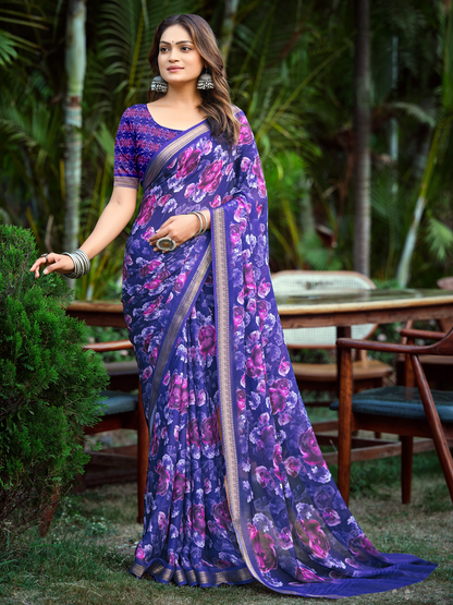 Aarna Georgette Printed Saree