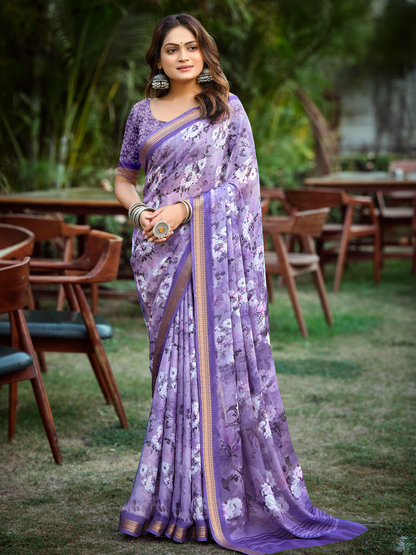 Aarna Georgette Printed Saree