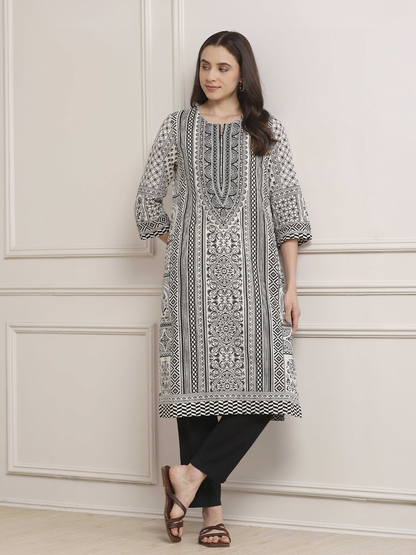 Biba Cotton Printed Kurti - Roop Darshan