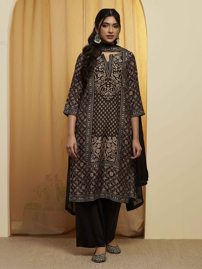 Biba Viscose Palazzo Suit - Roop Darshan