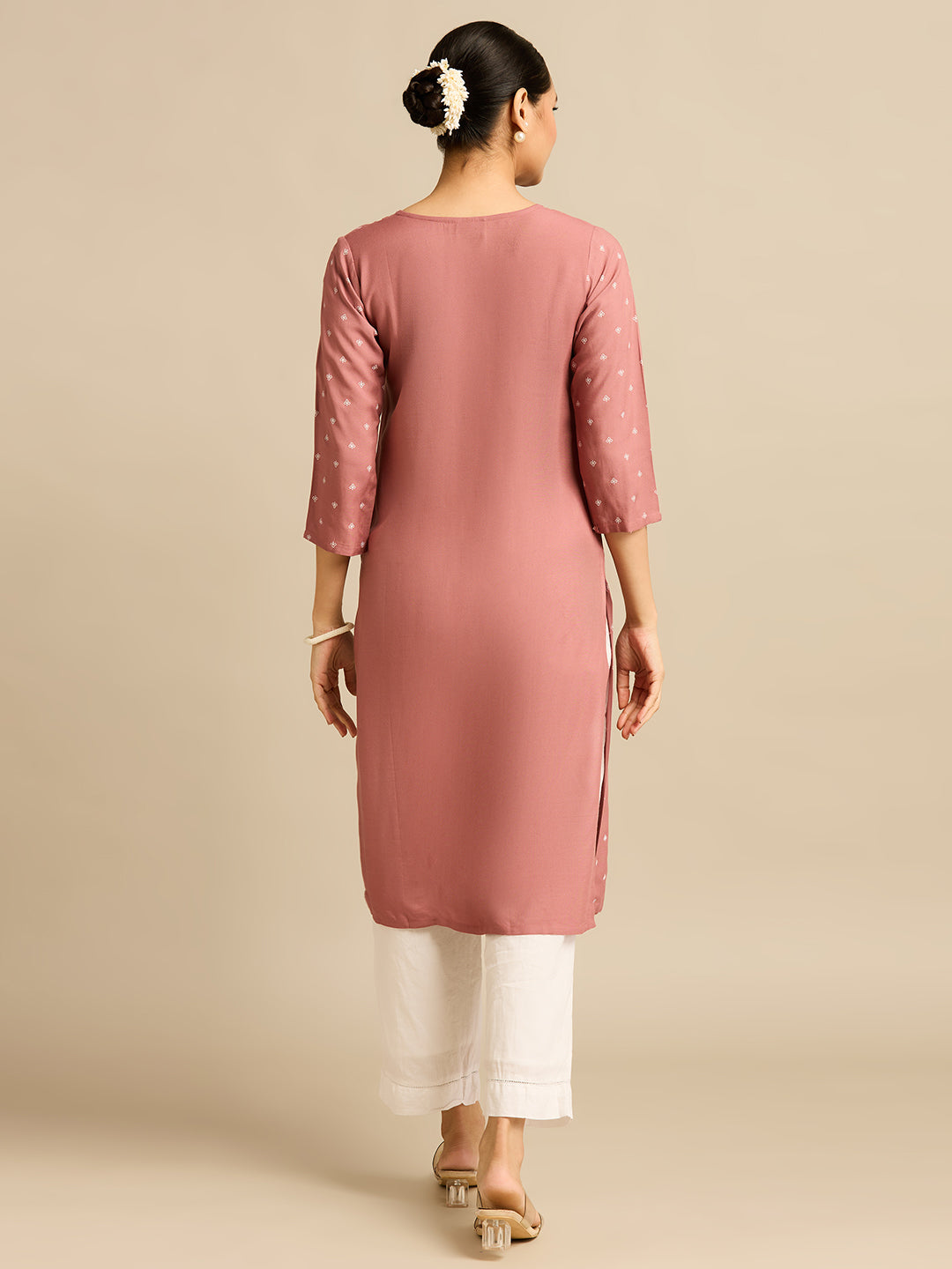 Elina Printed Straight-cut Kurti