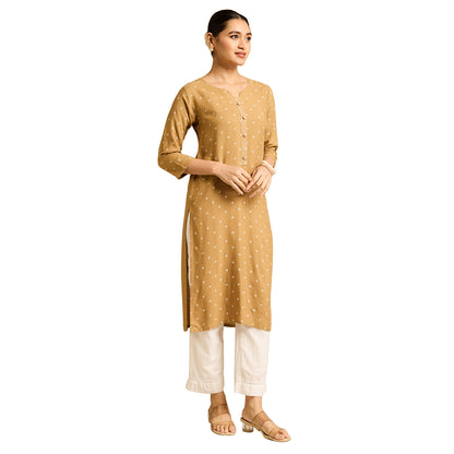 Elina Printed Straight-cut Kurti
