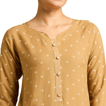 Elina Printed Straight-cut Kurti