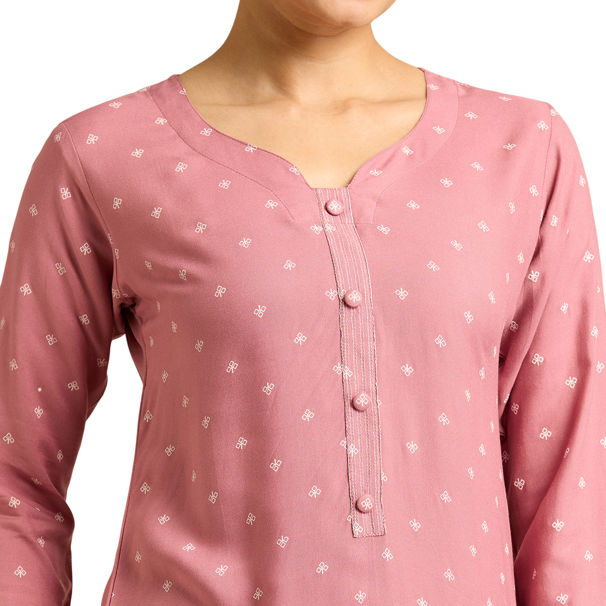 Elina Printed Straight-cut Kurti