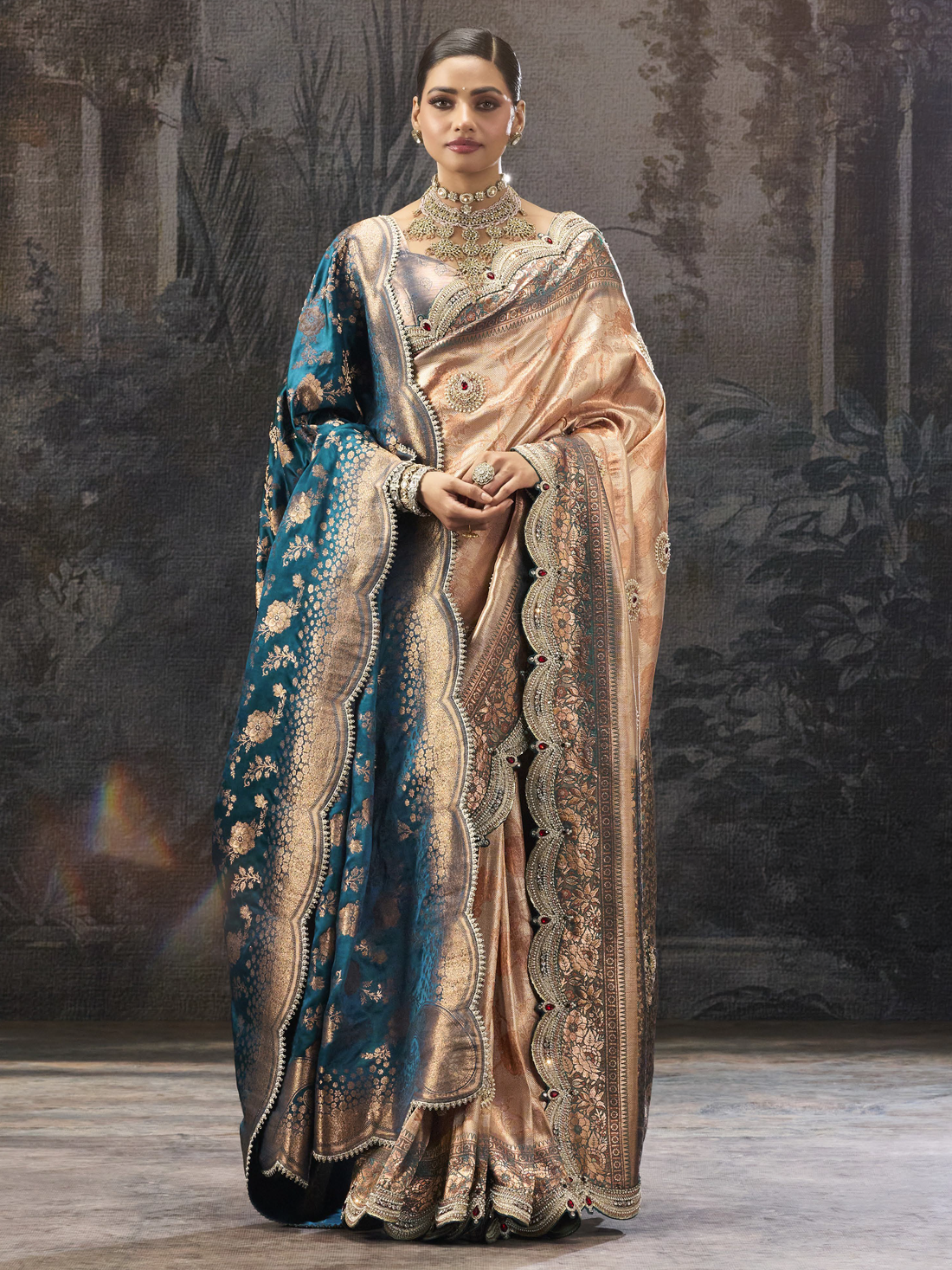 Radha Silk Stone Work Saree
