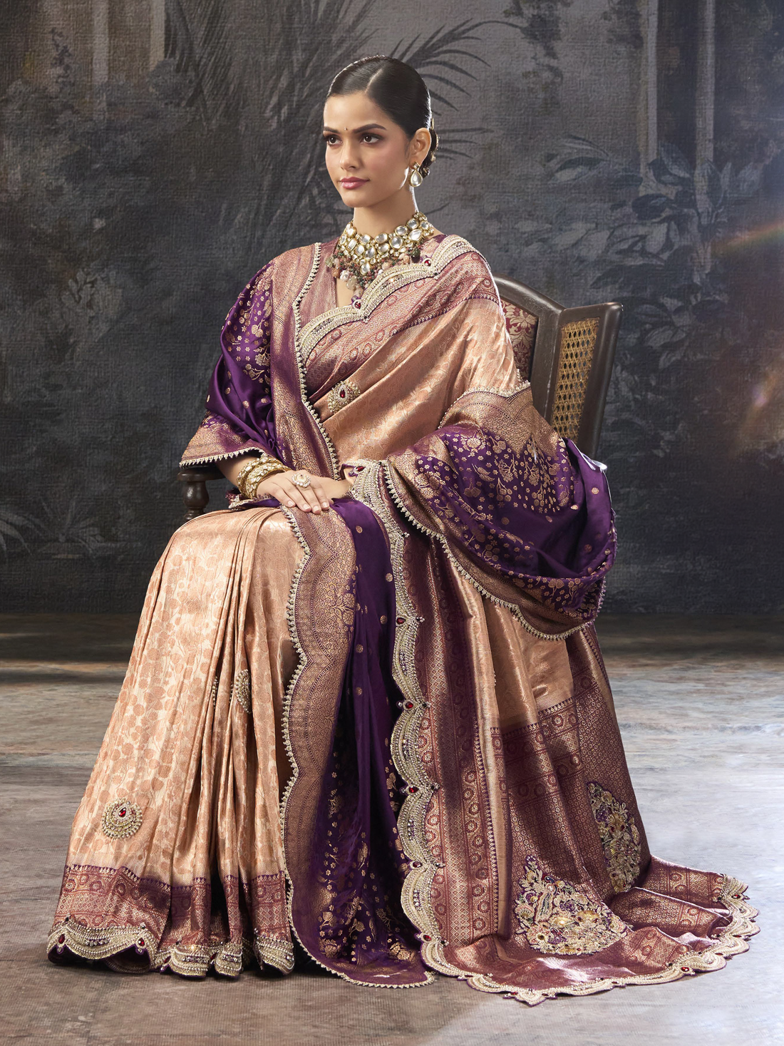 Radha Silk Stone Work Saree