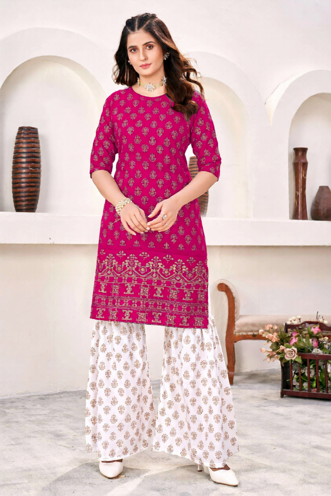 Kamya Kurti With Sharara Pant