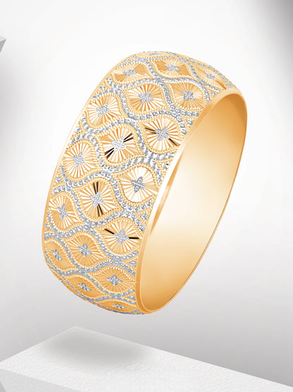 22ct Gold Two Tone Bangle
