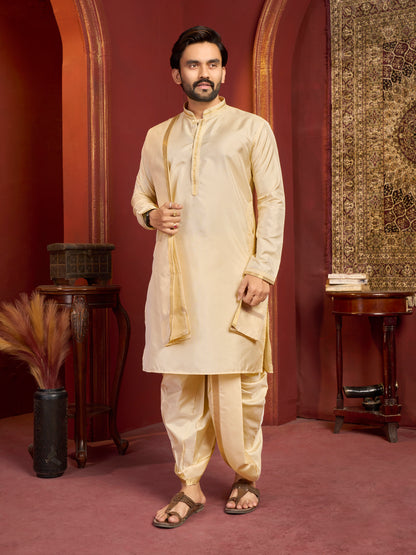 Mens Dhoti Suit With Dupatta