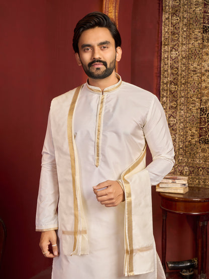 Mens Dhoti Suit With Dupatta