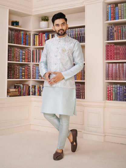 Mens Kurta Set With Jacket