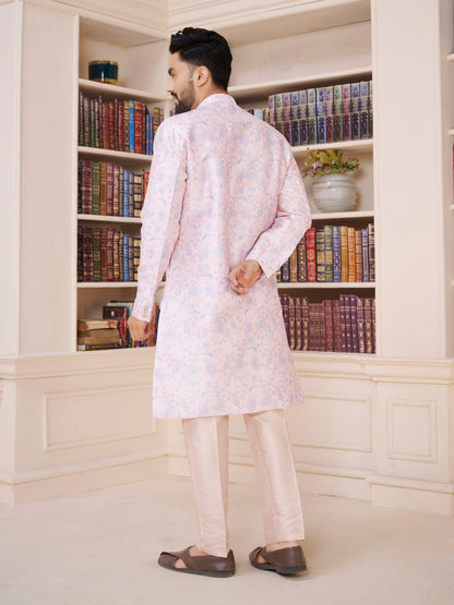 Mens Kurta Set With Jacket - Roop Darshan