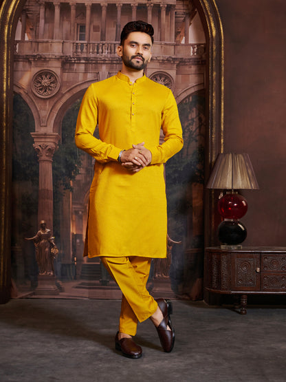 Mens Silk Kurta Set