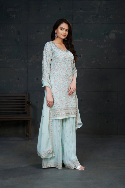 Wabisa Palazzo Suit - Roop Darshan
