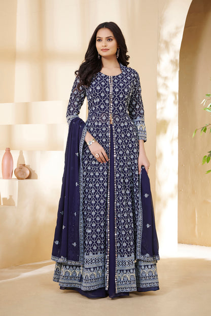 Naila Long Top Lehenga Suit - Roop Darshan