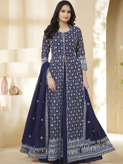 Naila Long Top Lehenga Suit - Roop Darshan