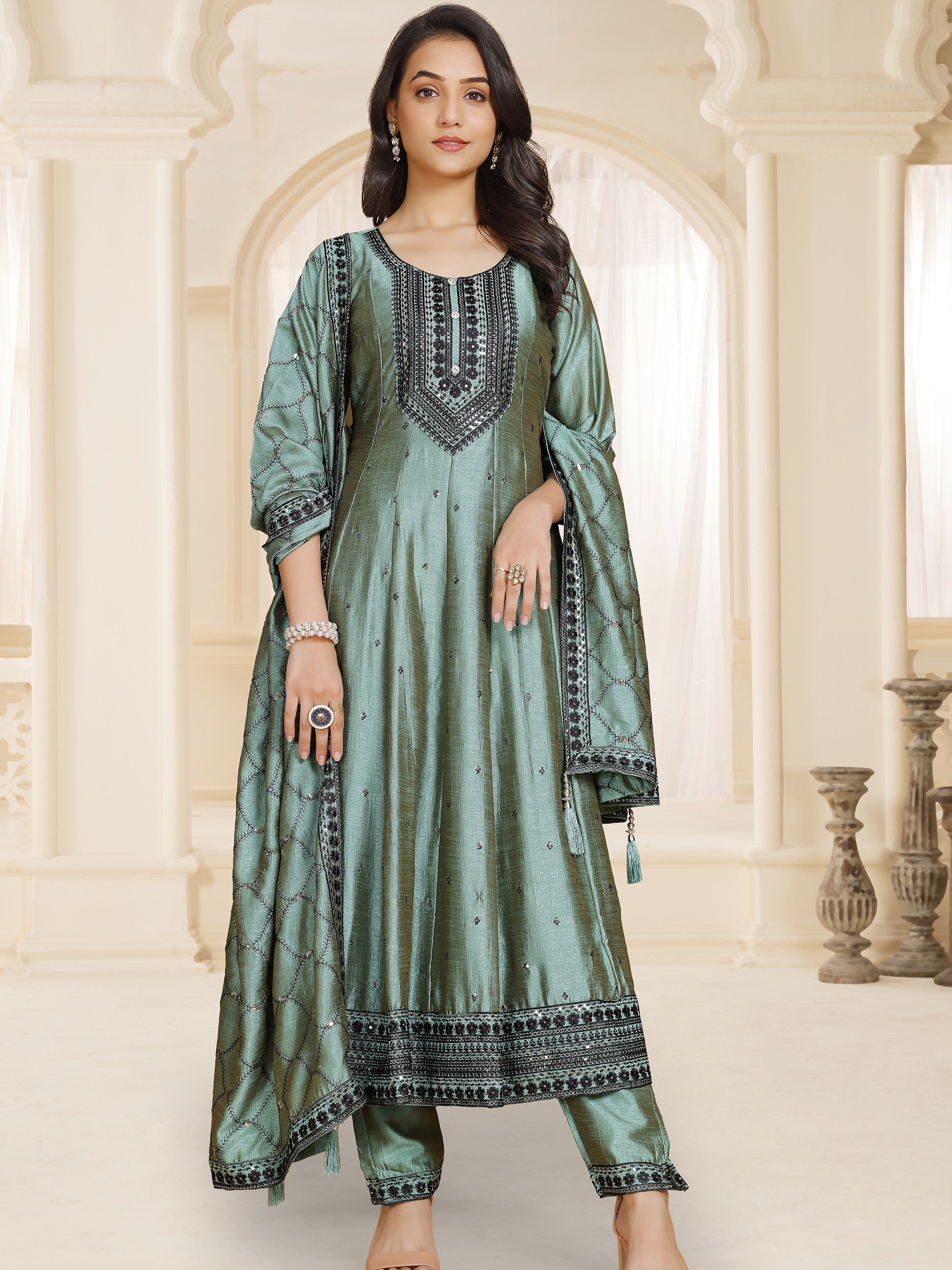 Rishma Flair Kamiz &amp; Pant - Roop Darshan