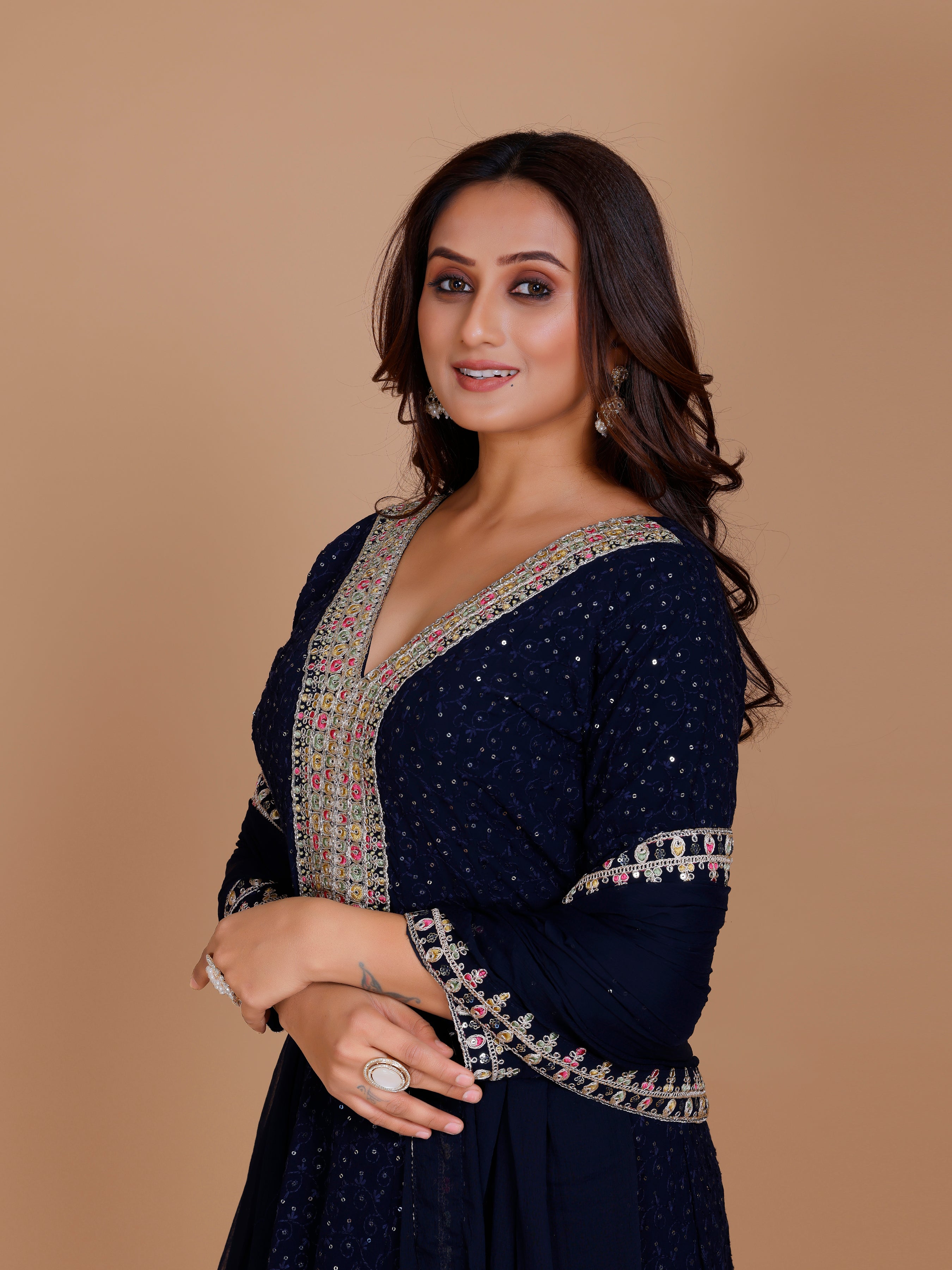 Jemika Flair Kamiz &amp; Pant - Roop Darshan