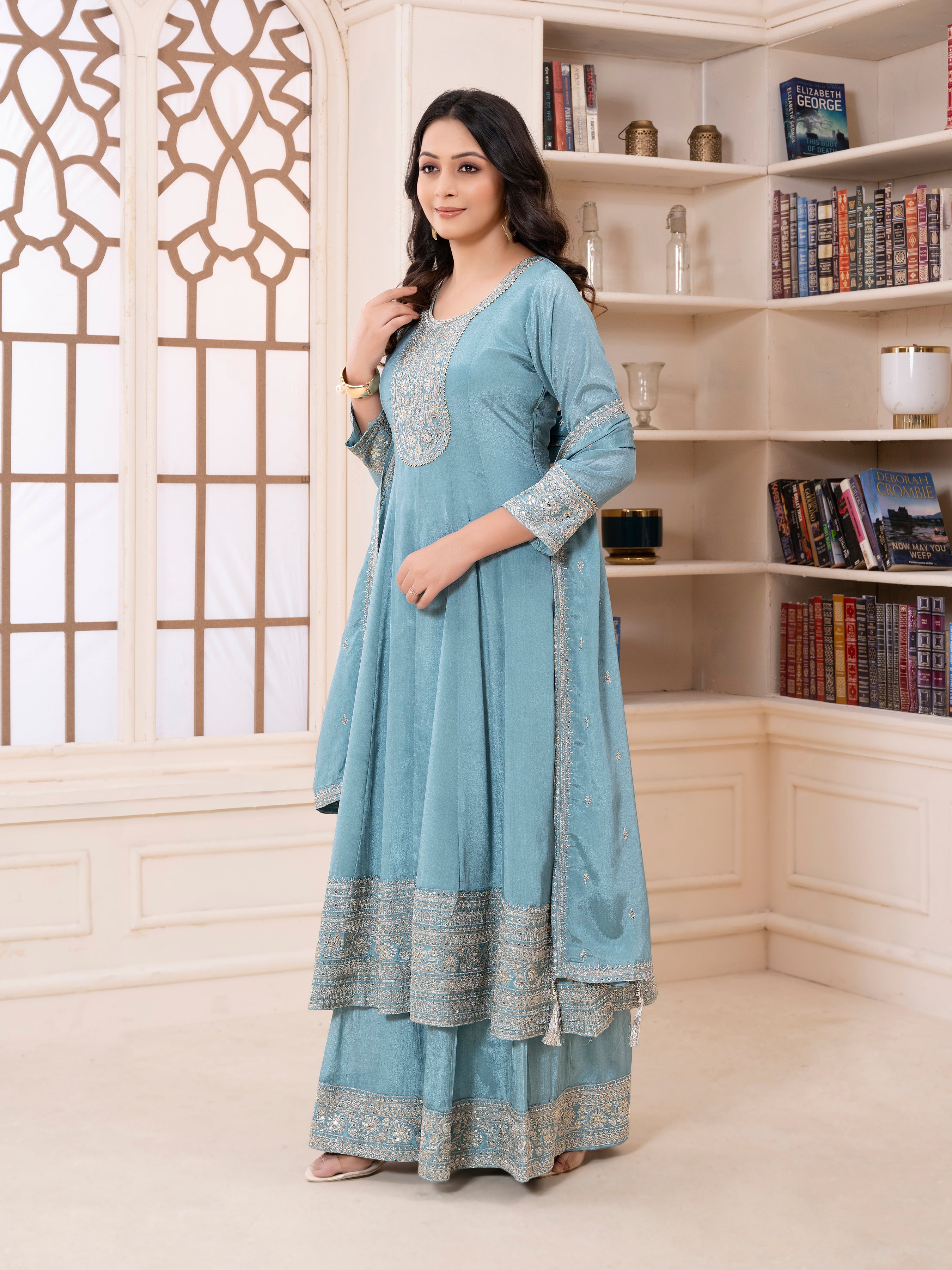 Arika Palazzo Suit - Roop Darshan