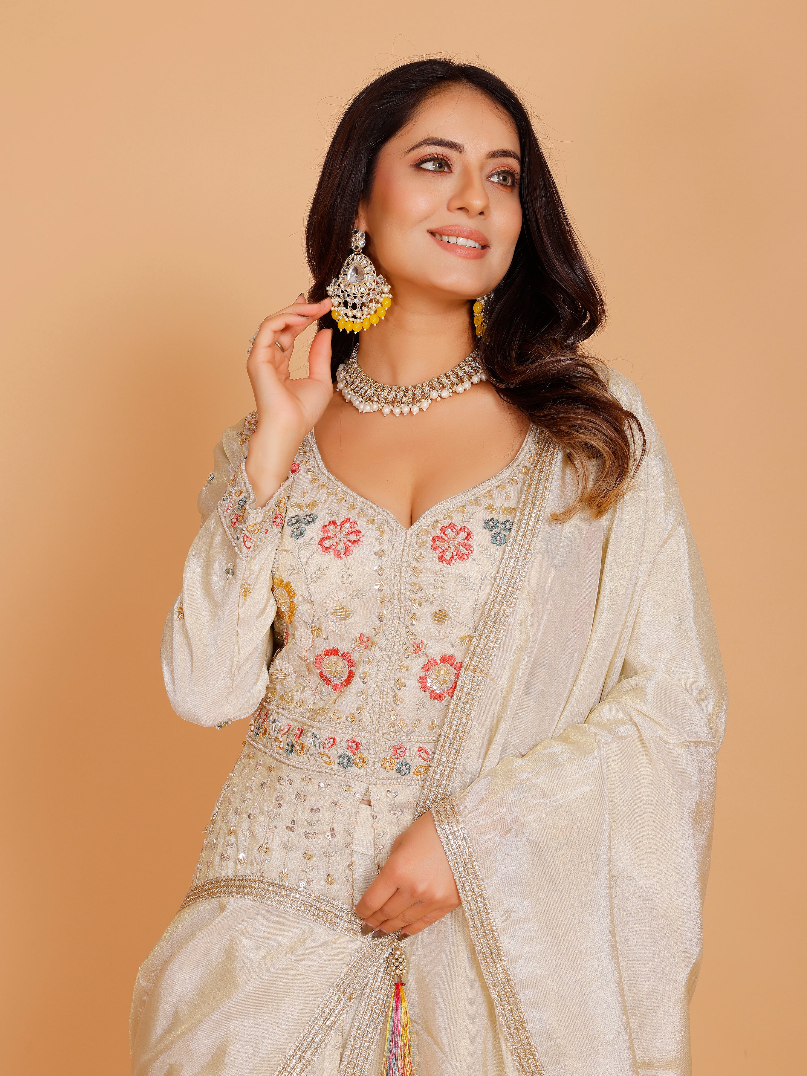 Aliya Long Top Lahenga - Roop Darshan