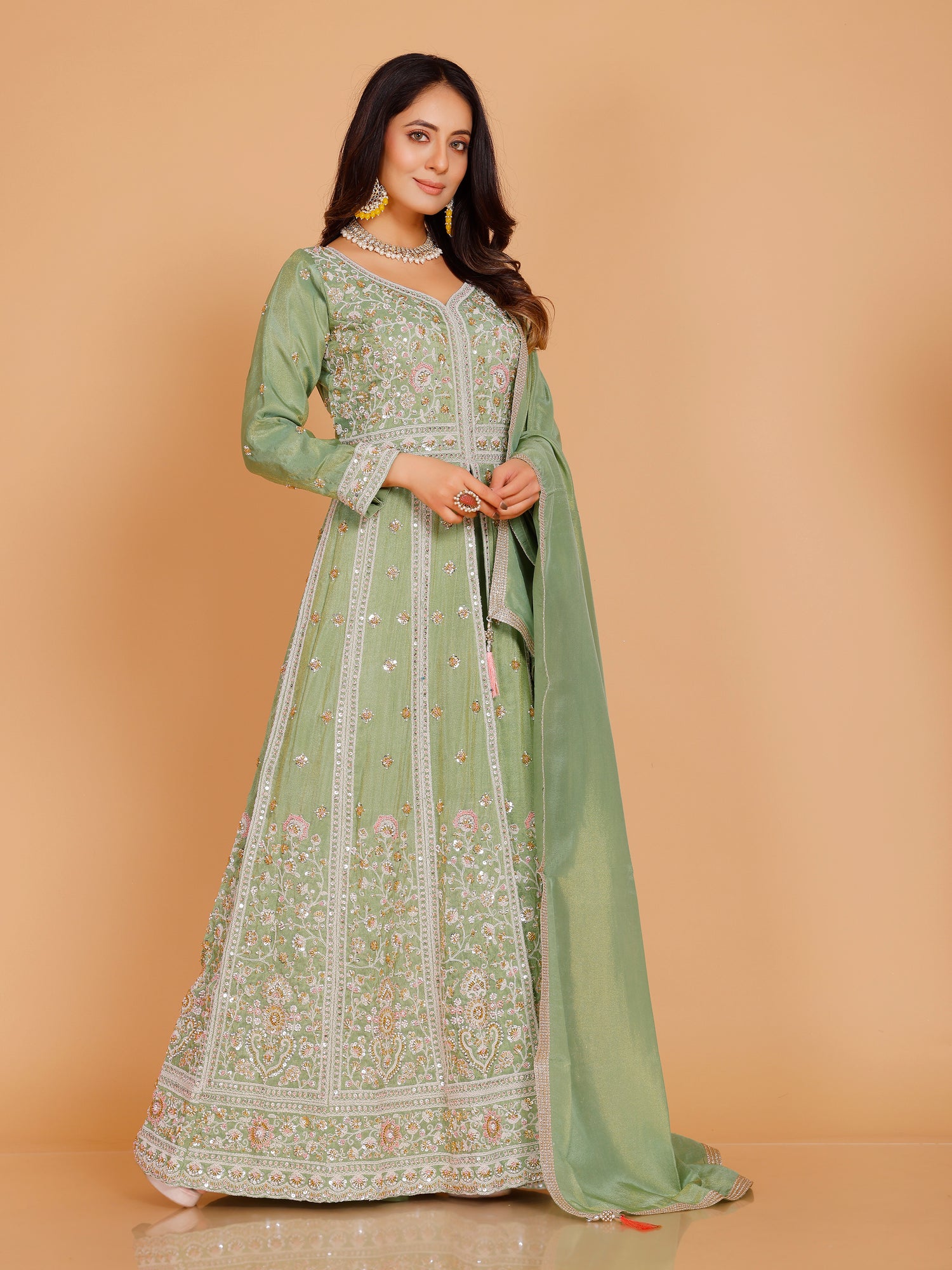 Kashish Flair Palazzo Suit - Roop Darshan