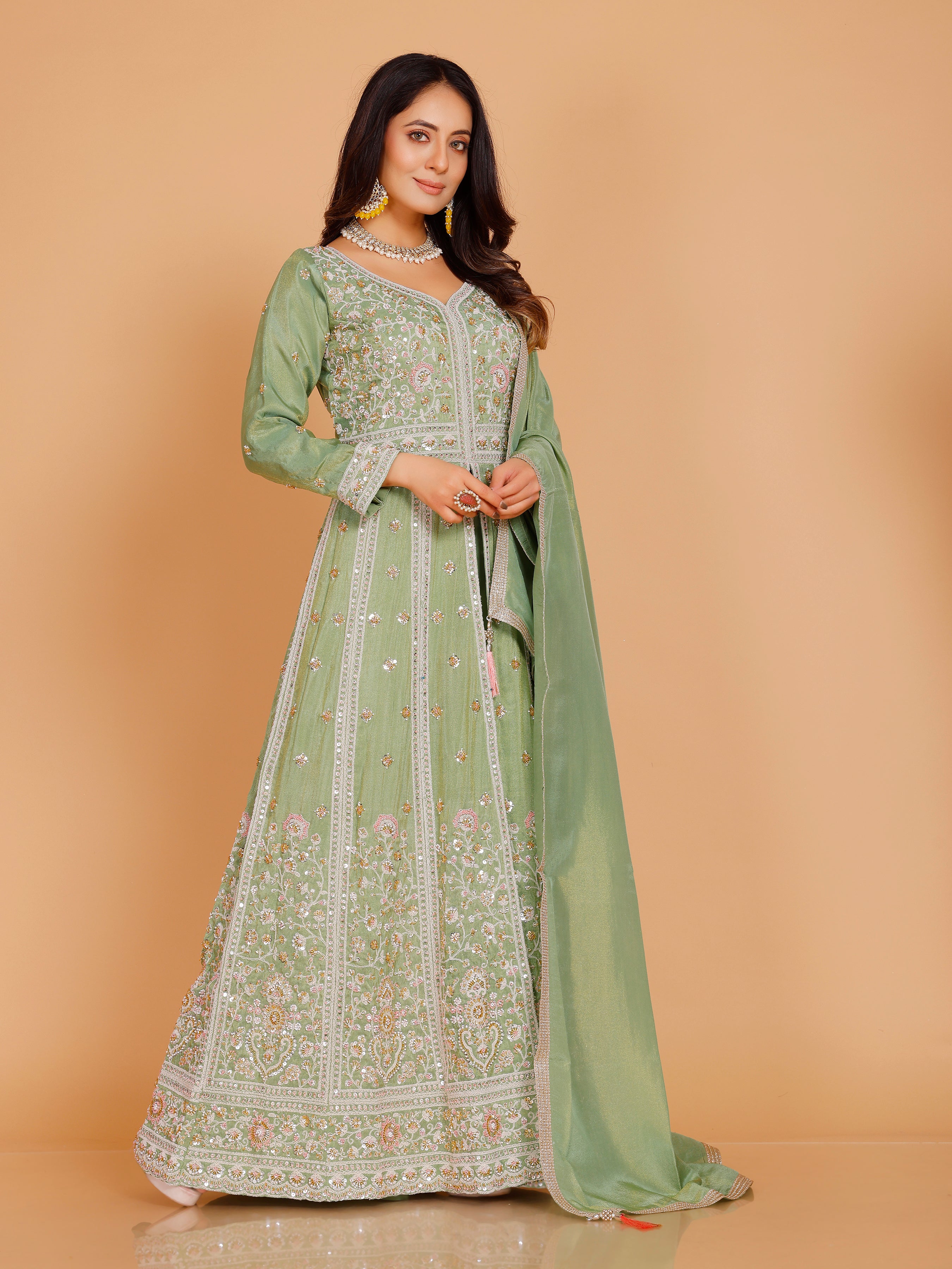 Kashish Flair Palazzo Suit - Roop Darshan
