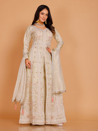 Kashish Flair Palazzo Suit - Roop Darshan