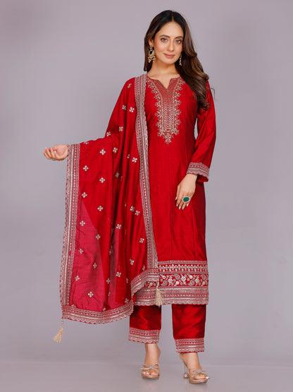 Mihika Silk Kamiz &amp; Pant