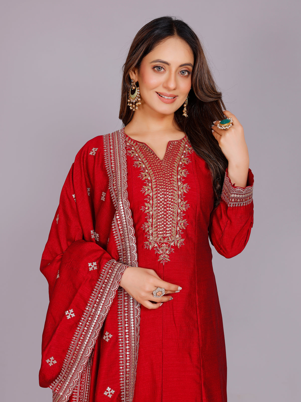 Mihika Silk Kamiz &amp; Pant