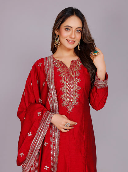 Mihika Silk Kamiz &amp; Pant