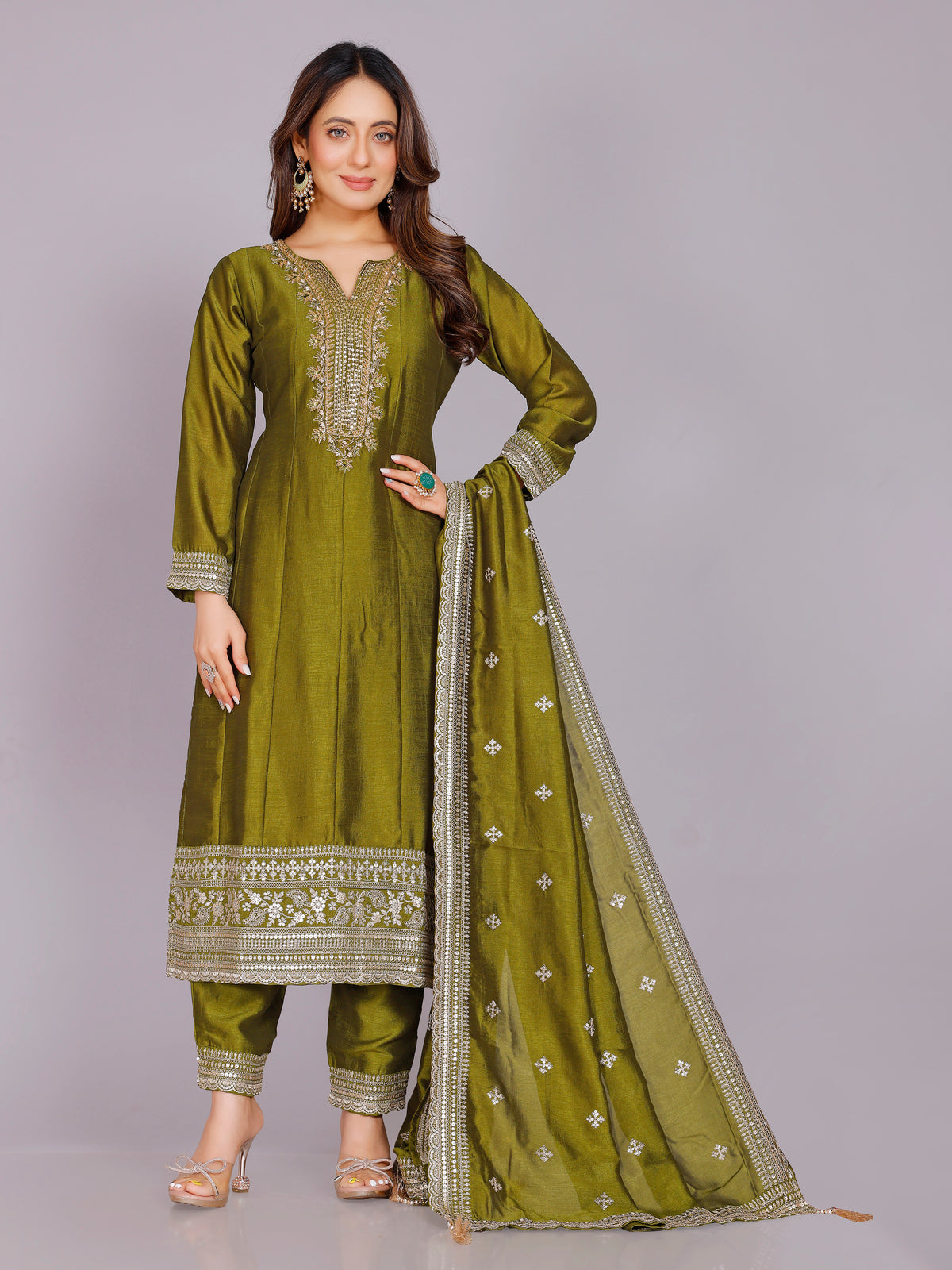 Mihika Silk Kamiz &amp; Pant