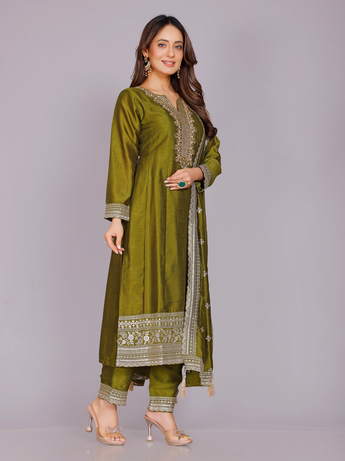 Mihika Silk Kamiz &amp; Pant
