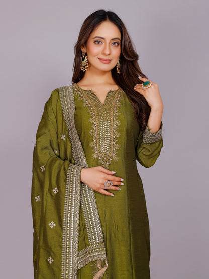 Mihika Silk Kamiz &amp; Pant