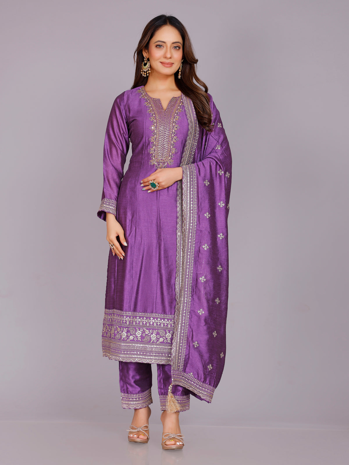 Mihika Silk Kamiz &amp; Pant