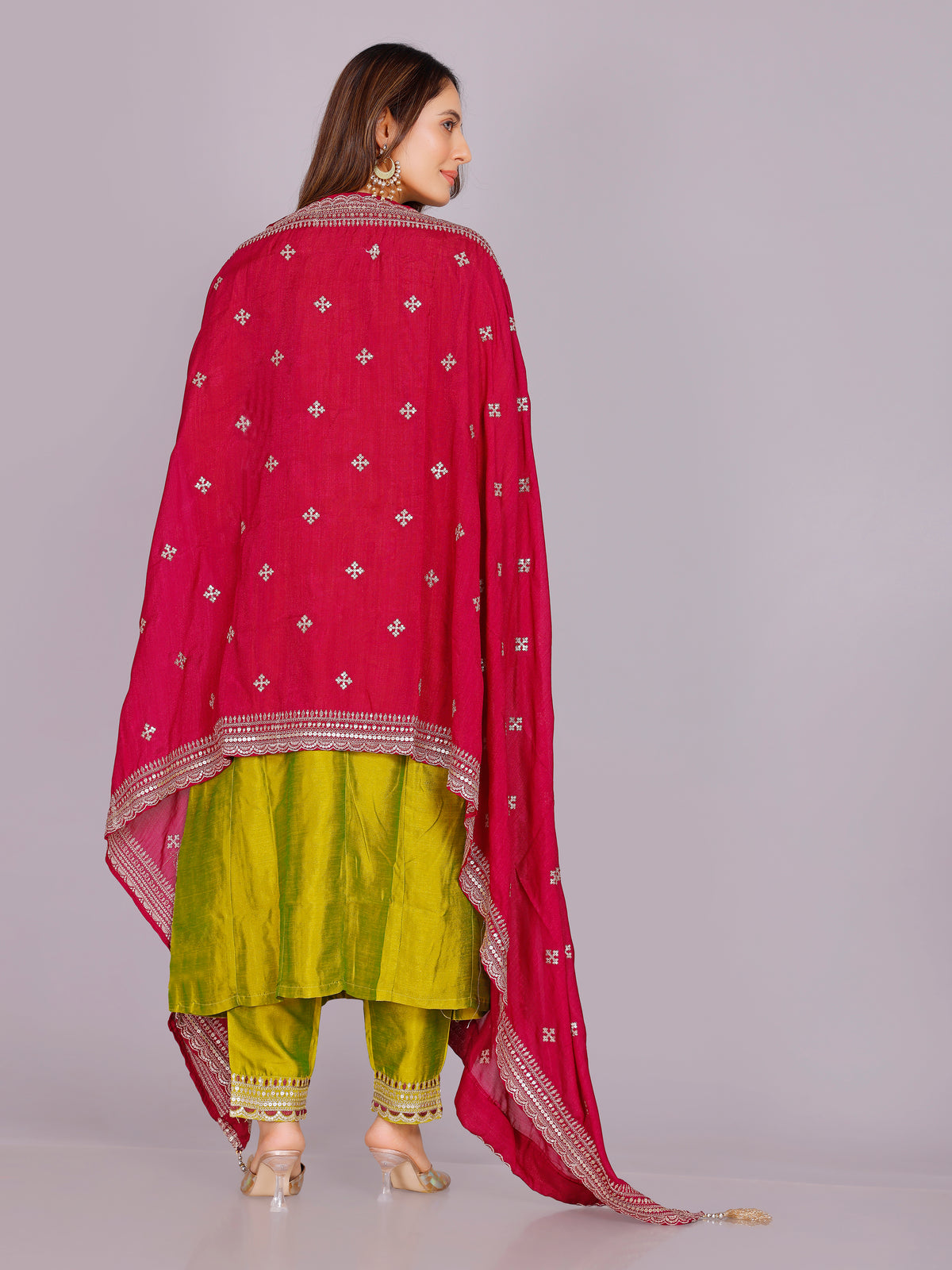 Ashita Silk Straight Suit