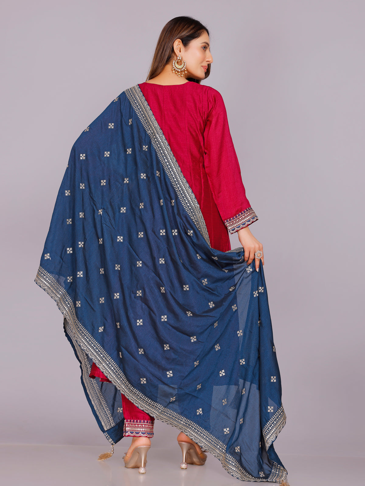 Ashita Silk Straight Suit