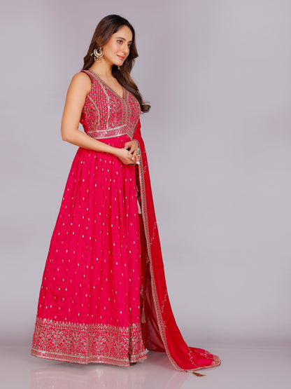 Aashika Georgette Flair Suit