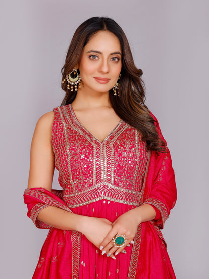 Aashika Georgette Flair Suit